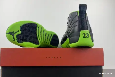 GREEN 12 AJ12 FLIGHT DOF Jordan BLACK 0516